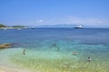 Summer Beach Scene i Greece - Gaios Beach - Paxos Island - Ionian Sea Ã¢â¬â Greece
